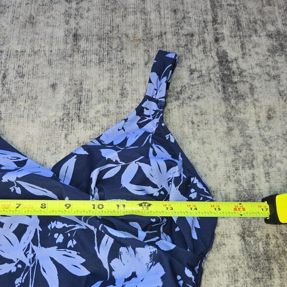 Cupshe Swimsuit Womens Large One Piece Tummy Control Ruched Lined Floral New - Picture 2 of 8